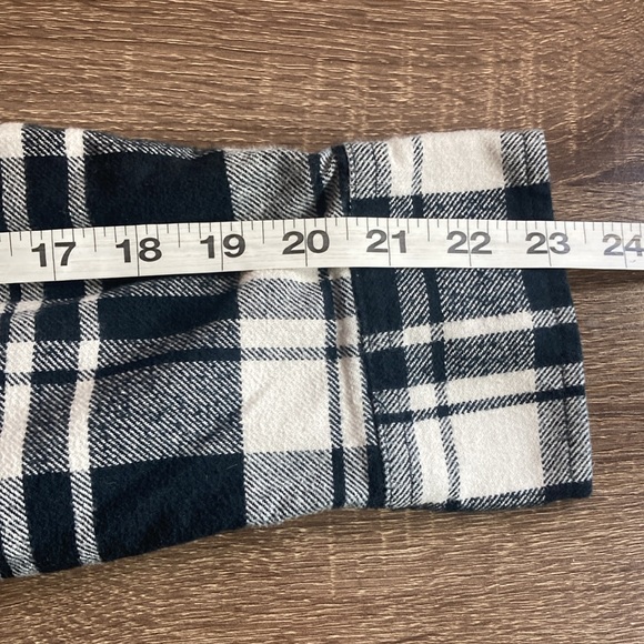 Jachs Mfg Heritage Black and White Long Sleeve Button Up Flannel Shacket Large - Picture 6 of 8